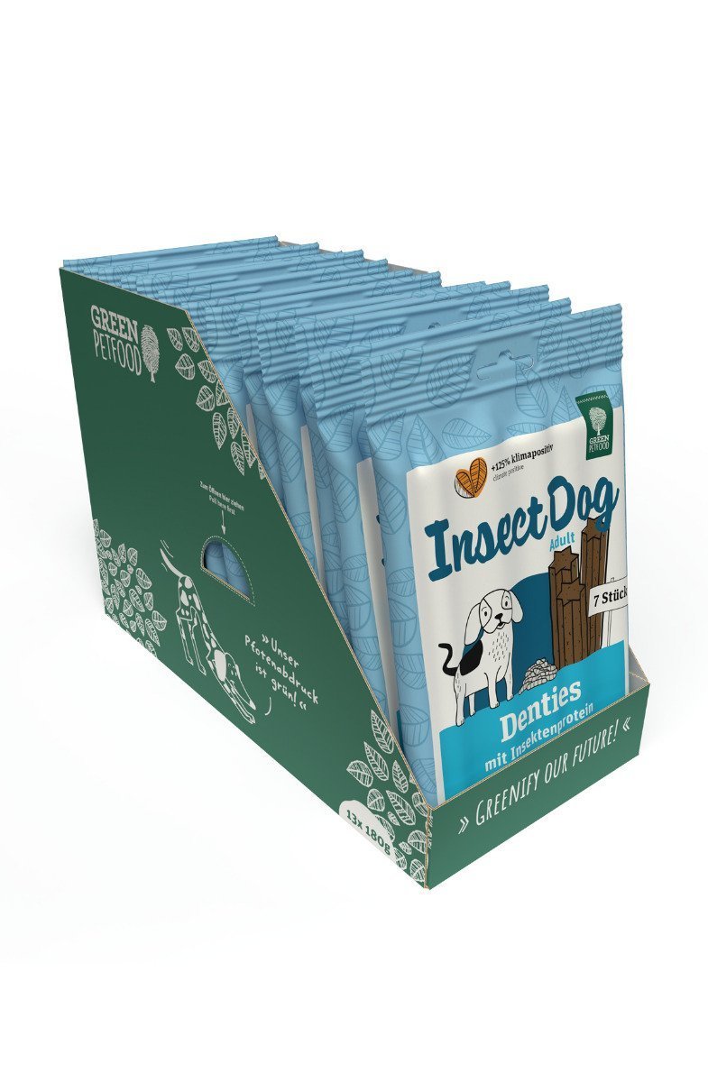 InsectDog Denties 13x180g InsectDog Denties 13x180g von Green Petfood
