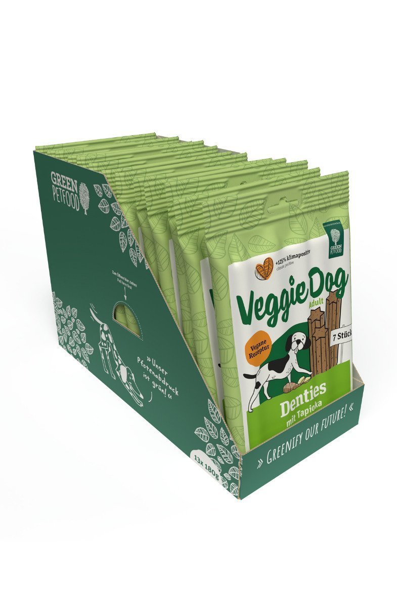 VeggieDog Denties 13x180g Green Petfood® von Green Petfood