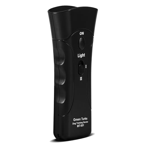 Petgentle Ultraschall Anti Bellen Gerät für Hunde Handheld Training Control Tool mit LED Dual Sensor Bark Begone Trainer Abschreckung Schalldämpfer Whistler Repellent für Innen und Außen Petgentle Ultraschall Anti Bellen Gerät für Hunde Handheld Training Control Tool mit LED Dual Sensor Bark Begone Trainer Abschreckung Schalldämpfer Whistler Repellent für Innen und Außen von Green Turks