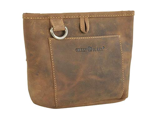 Greenburry Hunde Leckerlibeutel Leckerlitasche Futtertasche Futterbeutel Leder Belohnungstasche für Hund und Pferd Vintage antikbraun mit Gürtelschlaufe und Befestigungsclip DB3 Greenburry Hunde Leckerlibeutel Leckerlitasche Futtertasche Futterbeutel Leder Belohnungstasche für Hund und Pferd Vintage antikbraun mit Gürtelschlaufe und Befestigungsclip DB3 von Greenburry
