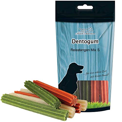 5 x 120g Dentogum Reisstangen Mix - für kleine bis mittlere Hunde - Die Zahnbürste für Ihren Hund - Zahnpflege von Greenhound