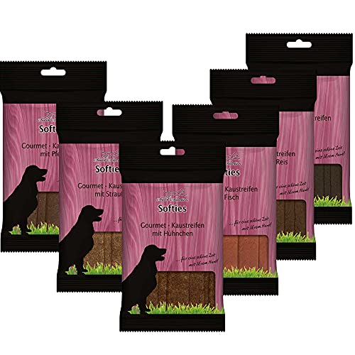 Greenhound 6 x 200g Gourmet Kaustreifen - Mehrpack 6 mal Vielfalt und Abwechslung von Greenhound