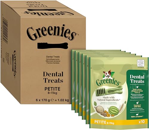 GREENIES Dental Treats Petite 8-11kg, 6 x 170g von Greenies