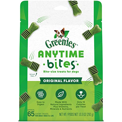 Greenies Anytime Bites Bite-Size Treats for Dogs Original Flavor 65-Chewy Treats von Greenies