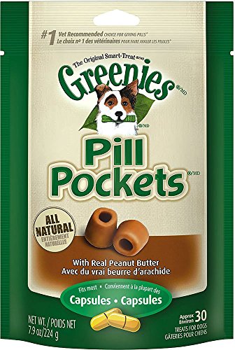 Greenies Dog Capsule Pill Pocket Peanut Butter 30 Count - Pack of 4 Greenies Dog Capsule Pill Pocket Peanut Butter 30 Count - Pack of 4 von Greenies