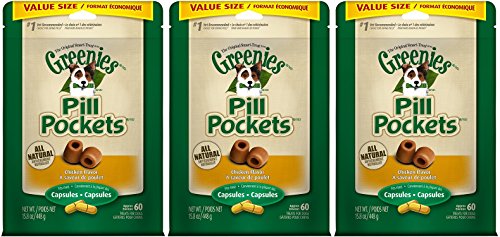 Greenies Dog Pill Pockets Capsule Chicken Flavor 60 Count - Pack of 3 Greenies Dog Pill Pockets Capsule Chicken Flavor 60 Count - Pack of 3 von Greenies