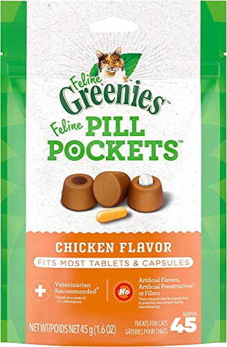 Feline Greenies Pill Pockets Chicken 45 Count - Pack of 2 von Greenies