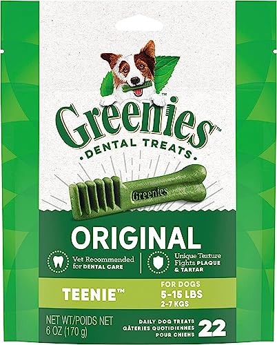 Greenies Leckerlis für Hunde (2–7 kg), Mini-Leckerli-Pak-Teenie, 170 g von Greenies
