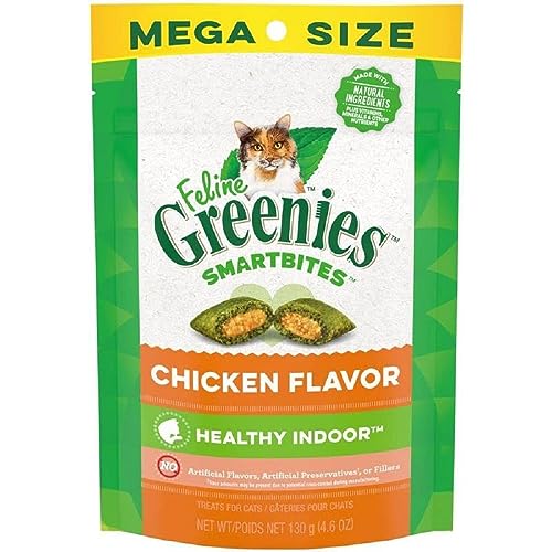 Greenies Mega Size Feline Smart Bites Chicken Flavor Hairball Control 4.6-Ounce von Greenies