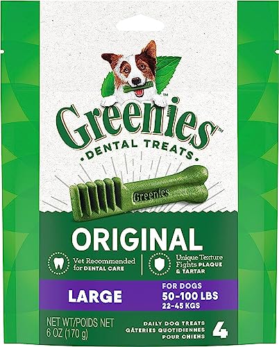 Greenies Original Dental Treats |Large Dogs 4 Count- Pack of 2 von Greenies