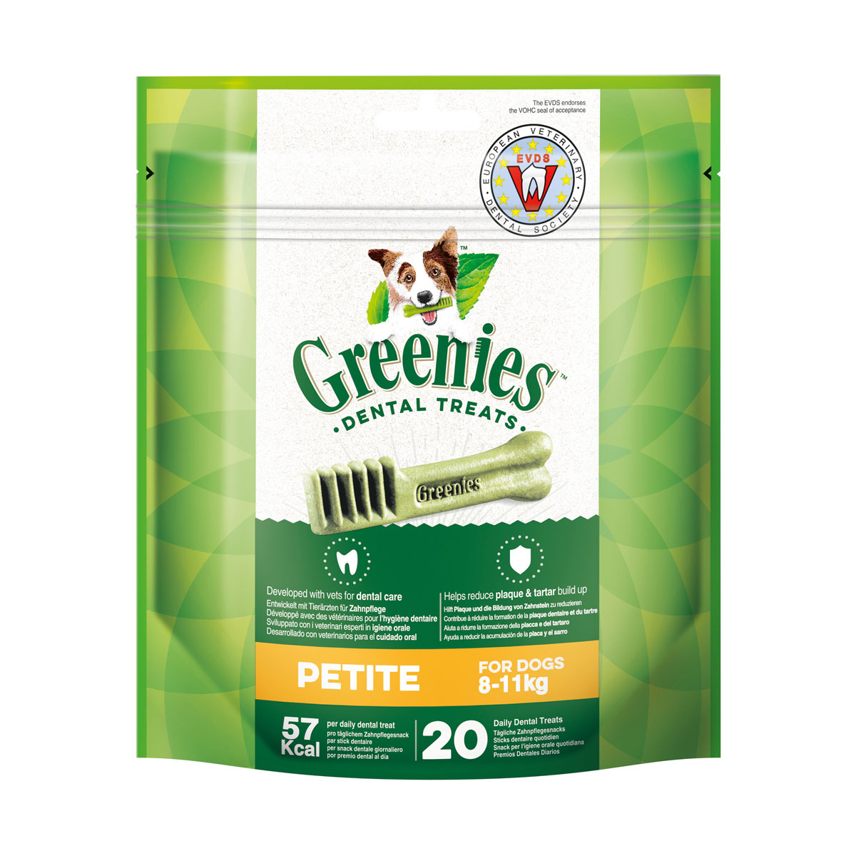 Greenies Petite Zahnpflegesnacks für Hunde von 8-11kg 340g von Greenies
