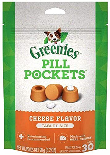 Greenies Pill Pockets Cheese Flavor for Dogs 3.2oz 30ct Tablets von Greenies