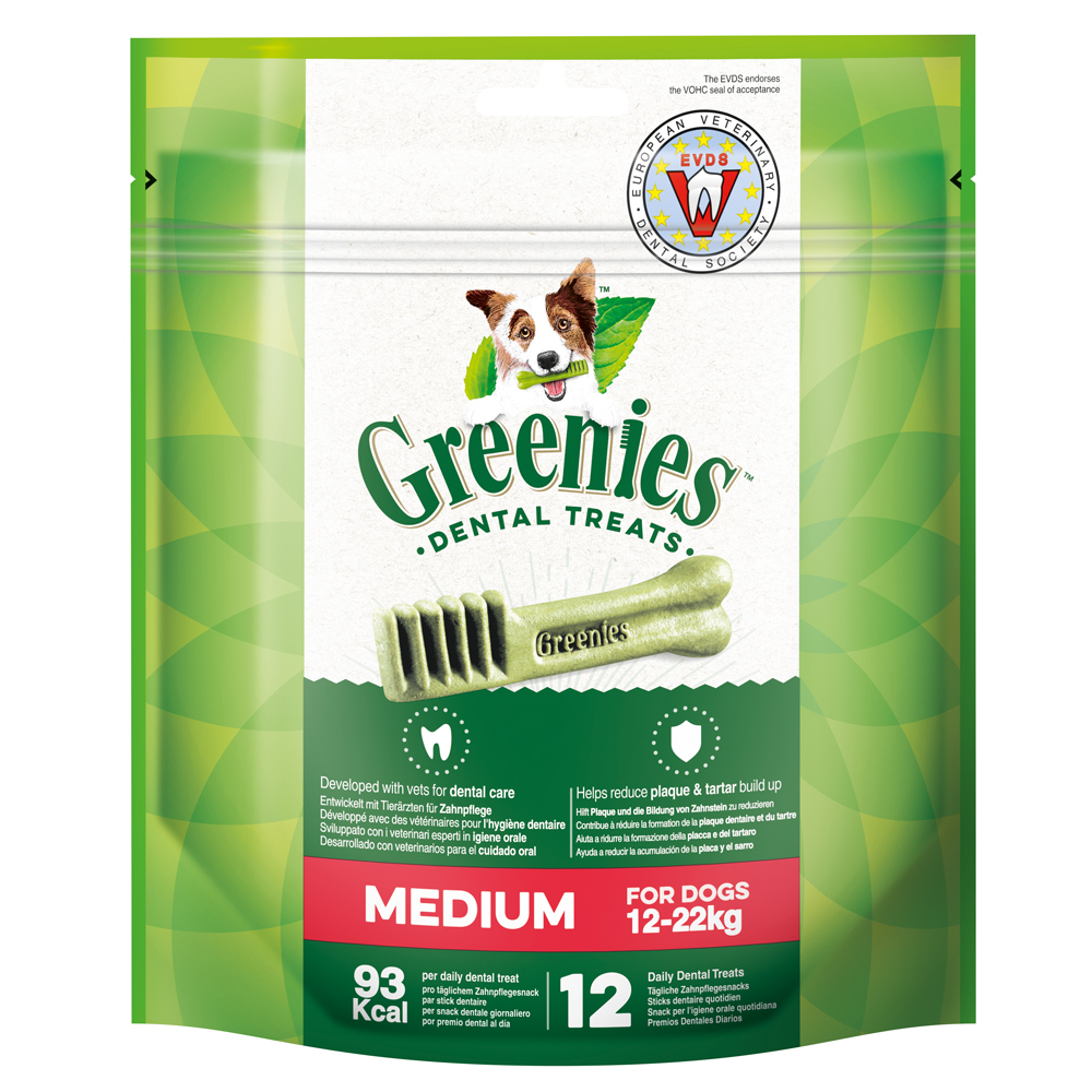 Greenies Zahnpflege-Kausnacks für Hunde 85 g / 170 g / 340 g - Medium (340 g) von Greenies