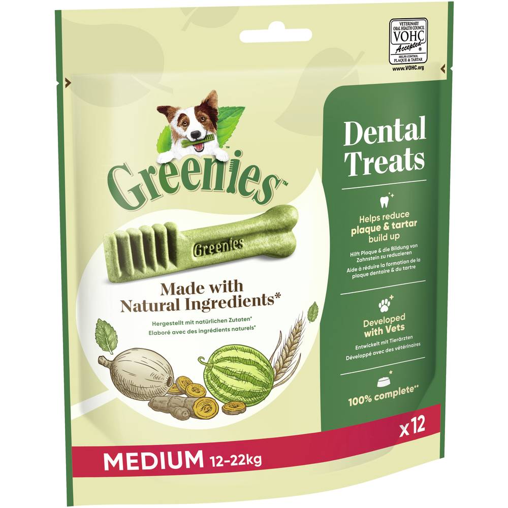 Greenies Zahnpflege-Kausnacks für Hunde 85 g / 170 g / 340 g - 340 g (Medium) von Greenies