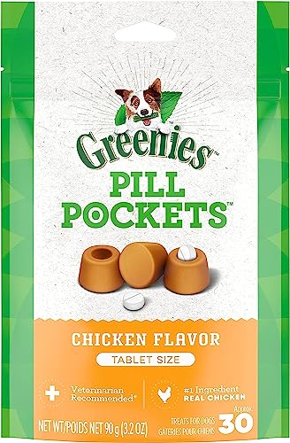 Greenies Dog Tablet Pill Pockets Chicken 30 count - Pack of 2 von Greenies