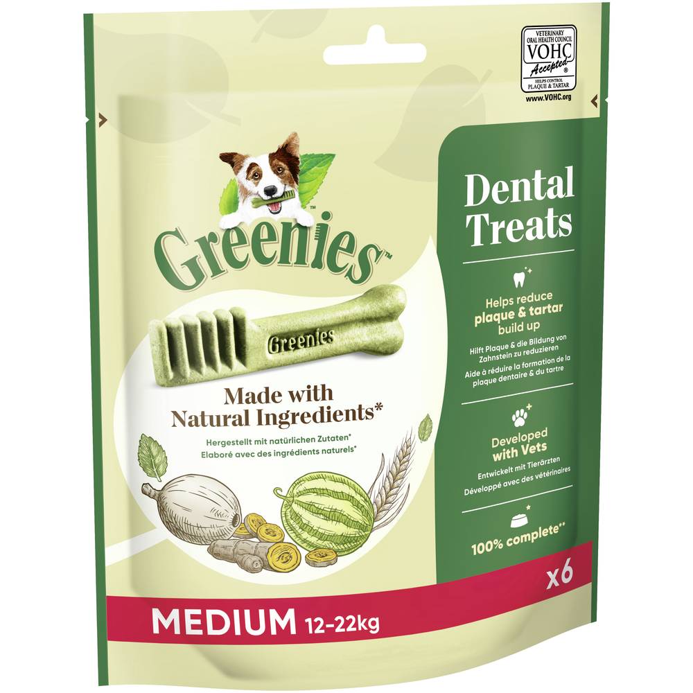 Sparpaket Greenies Zahnpflege-Kausnacks für Hunde 3 x 85 g / 170 g / 340 g - Medium (3 x 170 g) von Greenies