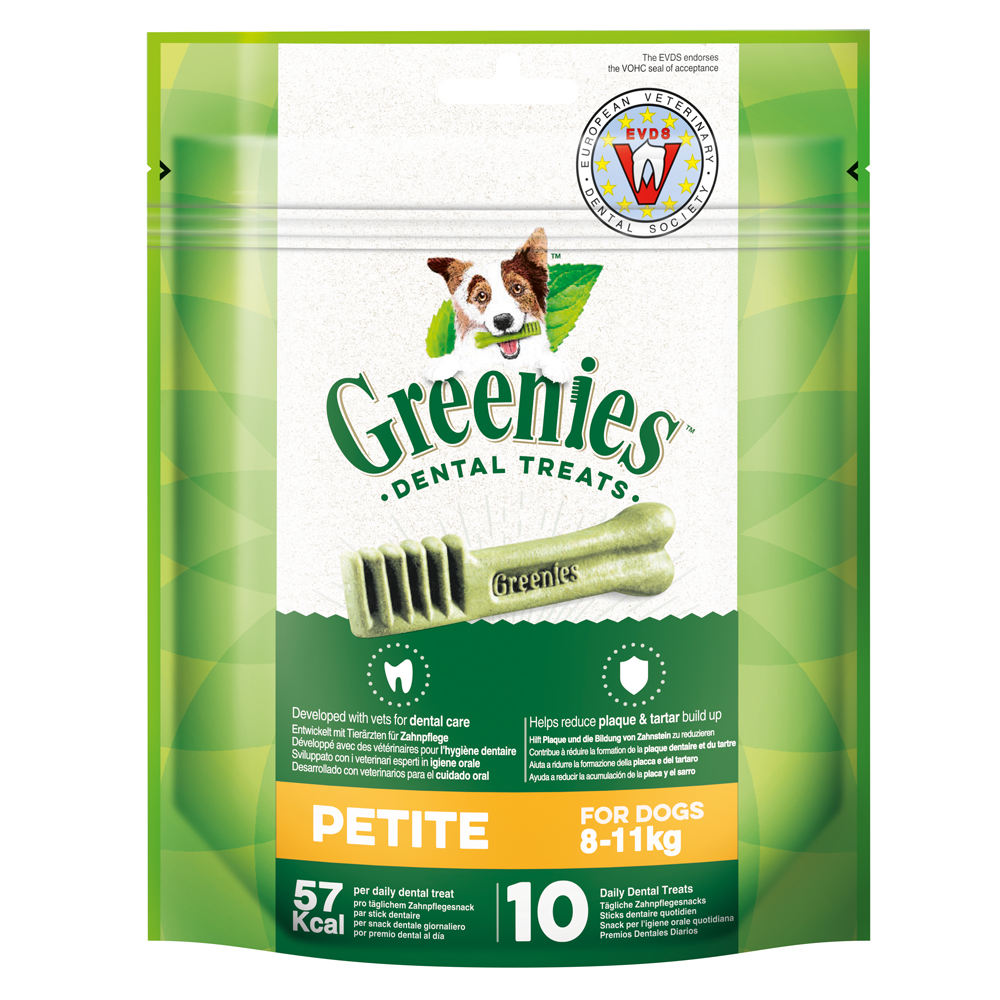 Sparpaket Greenies Zahnpflege-Kausnacks für Hunde 3 x 85 g / 170 g / 340 g - Petite (3 x 170 g) von Greenies