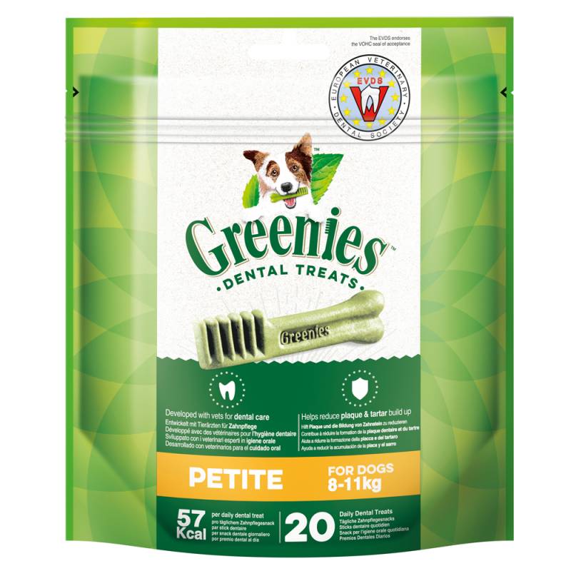 Sparpaket Greenies Zahnpflege-Kausnacks für Hunde 3 x 85 g / 170 g / 340 g - Petite (3 x 340 g) von Greenies