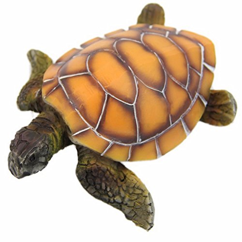 Greenlans Künstliche Schildkröte für Aquarien, ungiftig, Gelb von Greenlans