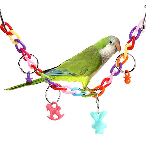 Greenlans Pet Papageien Kauspielzeug für Wellensittiche, Pfotenabdrücke, Spielzeug für Vogelkäfig, Spielstangen Greenlans Pet Papageien Kauspielzeug für Wellensittiche, Pfotenabdrücke, Spielzeug für Vogelkäfig, Spielstangen von Greenlans