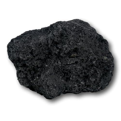 Greenscaping Aquarium Lava Steine schwarz 3-20 cm, besonder tief Schwarze Lava Aquariumsteine, Lavasteine (10-15 cm) von Greenscaping