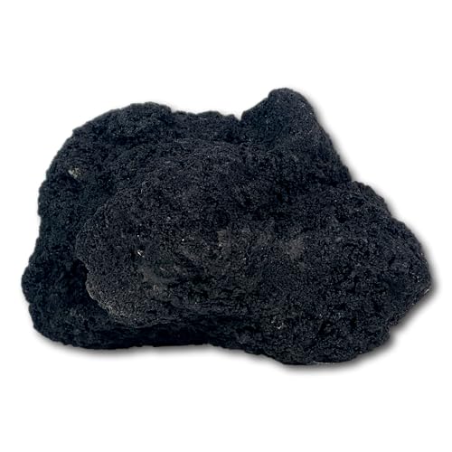Greenscaping Aquarium Lava Steine schwarz 3-20 cm, besonder tief Schwarze Lava Aquariumsteine, Lavasteine (5-10 cm) von Greenscaping