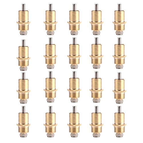 20pcs Long Typ Kaninchentrinker Brustwarzen Wasserer für Kaninchen Direktes Trinken von Nippeltrinker, Metallgelb Kaninchen Trinkwasserwerkzeuge Käfigzubehör von Greensen