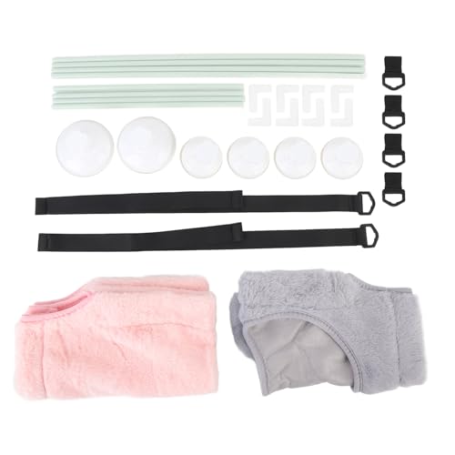 360 ° C Full View Saug Cup Cat Fenster Hängematte, Doppelte Schicht 33lbs Grenze für Innenkatzen mit Wollpolster und Mesh Pad, Sicherer und Bequemer Rastplatz (Doppelschicht von Greensen