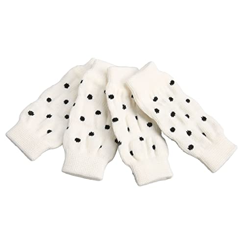 4 Stück Hunde-Beinwärmer, Hunde-Ellbogenschützer, Niedliche Gepunktete Gelenkschutzsocken für Haustiere, Weicher Haustier-Ellenbogenschutz für Haustiere (S) von Greensen