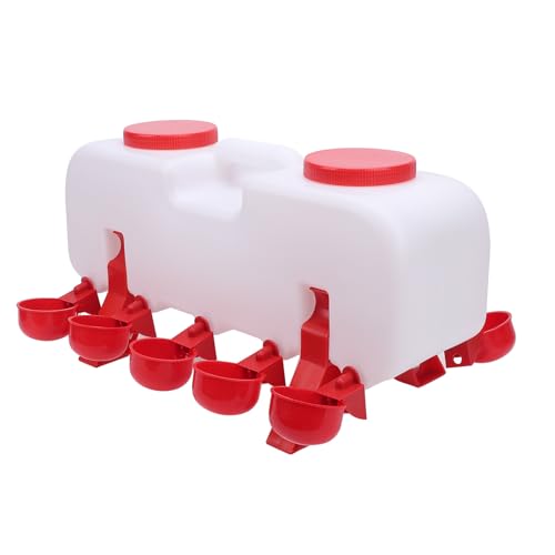 Automatische Hühnertränke, 10L Große Kapazität Wassertränke Hühner, Geflügeltränke Set DIY Hühnerwasserspende für Ente, Gans, Huhn von Greensen