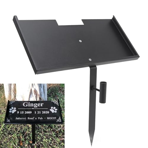 Grabsteinständer, Eisen Grabsteinhalter für Haustiere und Menschen, Schmetterlingsschrauben enthalten mit Ständer für Memoria Grabsteinständer, Eisen Grabsteinhalter für Haustiere und Menschen, Schmetterlingsschrauben enthalten mit Ständer für Memoria von Greensen