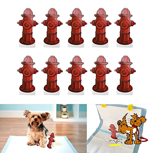 Greensen 10 Stück Hunde-PIPI-Pad-Trainerpapier, Feuerhydranten-förmige Haustier-Windelunterlage mit Töpfchenmarkierungshilfe, Einfach zu Befestigen und zu Entfernen für die Welpenkorrektur Greensen 10 Stück Hunde-PIPI-Pad-Trainerpapier, Feuerhydranten-förmige Haustier-Windelunterlage mit Töpfchenmarkierungshilfe, Einfach zu Befestigen und zu Entfernen für die Welpenkorrektur von Greensen