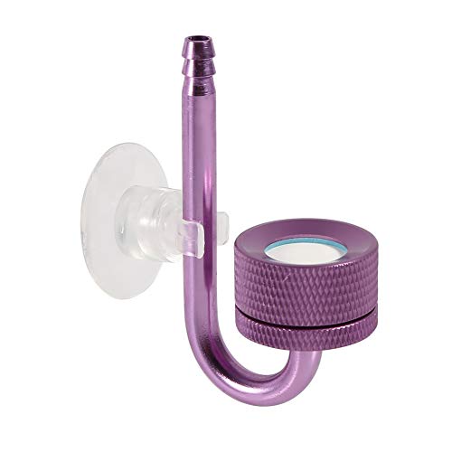 Greensen 3 CO2 Aluminiumlegierung Farben Aquario Aquario von Transparenten Kohlendioxidblasen (violett) von Greensen
