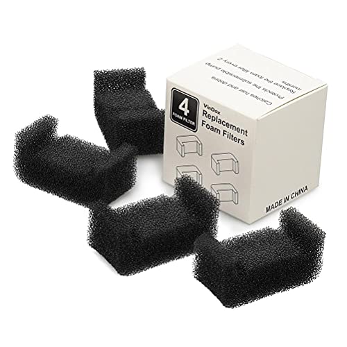 Greensen 4PCS Haustier-Wasserbrunnenfilter Baumwolle, Aktivkohle-Ersatzfilter für Katze Hund mit Hochwertigem Baumwollmaterial Entfernt Schlechte Geschmäcker Gerüche Haare Sedimente von Greensen