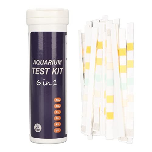 Greensen Aquarium Teststreifen, Testkit 6 in 1 Wasser-Teststreifen für Süßwasser- & Salzwasser-Aquarium Teich mit Sofortigen Zuverlässigen Ergebnissen 30 Streifen Greensen Aquarium Teststreifen, Testkit 6 in 1 Wasser-Teststreifen für Süßwasser- & Salzwasser-Aquarium Teich mit Sofortigen Zuverlässigen Ergebnissen 30 Streifen von Greensen