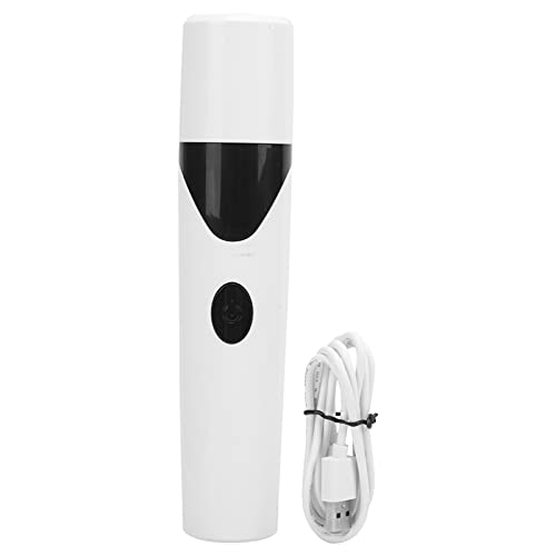 Greensen Haustier-Nagelschleifer, Wiederaufladbarer Haustier-Nagelschleifer für Hunde Katzen mit Geräuscharmem Groben Schleifrad USB-Ladegerät Haustier-Pflegezubehör H von Greensen