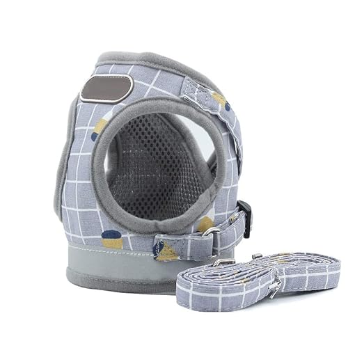 Greensen Katzenkabelbaum und Leine Set, Haustier Liefert Hundekabelbaum Leine Reflektierende Brust mit Doppelter D -Ringsicherheit Design für Hunde Kleine Haustiere (M) von Greensen