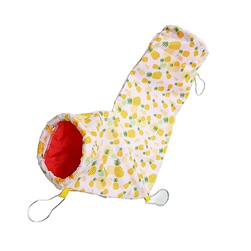 Greensen Meerschweinchen -Ratten -Ecke Tunnel, Haustunnelspielzeug Kleiner Haustier -Versteck Ecke mit Cartoon -Muster für Meerschweinchen -Hamster Hase (gelbe Ananas) von Greensen