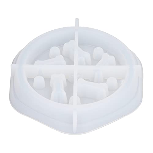 Harzschale Silikon -Haustierschale DIY -Feeder für Hunde mit Anpassbarer Farbe oder Namensmuster Design für Mehrere Hunde (Silikonform für Hundefutterteller) von Greensen
