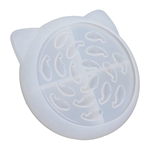 Harzschale Silikon -Haustierschale DIY -Feeder für Hunde mit Anpassbarer Farbe oder Namensmuster Design für Mehrere Hunde (Silikonform für Katzenfutterteller) von Greensen