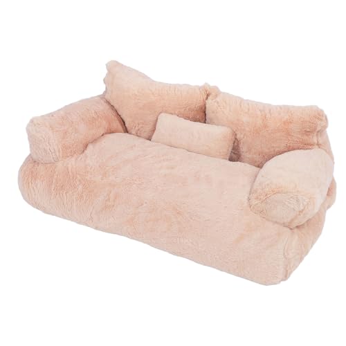 Haustier Couch Bett, Warmes Weiches, Bequemes, Abnehmbares, Wasch Bares, Rutsch Feste Katzen Bett mit Ultra Langem Plüsch Material mit Hoher Dichte, Geeignet für Katzen und Hunde Haustier Couch Bett, Warmes Weiches, Bequemes, Abnehmbares, Wasch Bares, Rutsch Feste Katzen Bett mit Ultra Langem Plüsch Material mit Hoher Dichte, Geeignet für Katzen und Hunde von Greensen