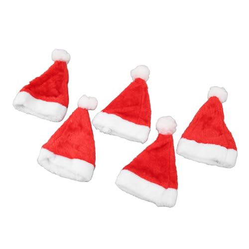 Haustier-Nikolausmütze, 5er-Pack, Weihnachts-Haustiermütze, Rote Plüsch-Hundekatzen-Weihnachtsmütze, Gummiband, Feiertagsparty-Kostüme, für Hunde, Katzen, Kaninchen und Andere Haustier-Nikolausmütze, 5er-Pack, Weihnachts-Haustiermütze, Rote Plüsch-Hundekatzen-Weihnachtsmütze, Gummiband, Feiertagsparty-Kostüme, für Hunde, Katzen, Kaninchen und Andere von Greensen