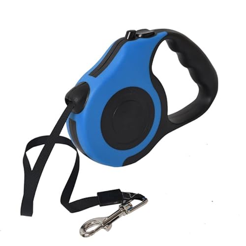 Haustier-Sicherheitsgurt Hundeleine Retractable Hundeleine mit Knopfkontrolle, Bequemer Griff für Spaziergänge Training Laufen Haustiere Unter 33lb 16,4ft (Blue) von Greensen