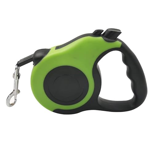 Haustier-Sicherheitsgurt Hundeleine Retractable Hundeleine mit Knopfkontrolle, Bequemer Griff für Spaziergänge Training Laufen Haustiere Unter 33lb 16,4ft (Green) von Greensen