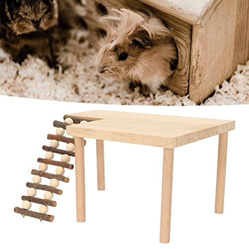 Greensen Holzhamster-Plattform, Spielzeug, Kletterplattform mit Leiter, Kleine Haustierspielplatz-Käfigdekoration für Meerschweinchen, Chinchillas, Rennmäuse, Mäuse, Ratten Greensen Holzhamster-Plattform, Spielzeug, Kletterplattform mit Leiter, Kleine Haustierspielplatz-Käfigdekoration für Meerschweinchen, Chinchillas, Rennmäuse, Mäuse, Ratten von Greensen