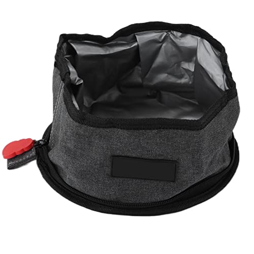 Hunde Reiseversorgungen Haustier Travel Bowls Hundefutterbehälter Falten Leckofes Oxford -Stoffschale mit Reißverschluss Zum Camping Wandern Hunde Reiseversorgungen Haustier Travel Bowls Hundefutterbehälter Falten Leckofes Oxford -Stoffschale mit Reißverschluss Zum Camping Wandern von Greensen