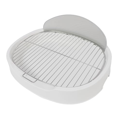 Pet Mesh Training Potty, Splash Wall Potty Training Pee Pad Holder Tragbare Schallwand Hundetoilette für kleine bis mittelgroße Hunde, für Kleinhunde von 1,5-6 kg (White) von Greensen