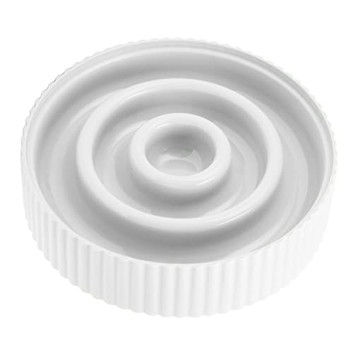 Puzzle Slow Feeder Pet Bowl Hunde Katzenfutterschale mit Einer Rutschfesten Basis für Nasse Trockenfutter Fördert die Essgewohnheiten (White) von Greensen
