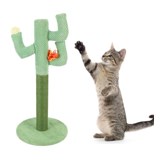 Stabile Struktur, Premium -Jute -Seil, Einzigartige Spielzeit mit Innenkatzenkratzernpost. Katzenbaum mit Rastplatz für Heimmöbel von Greensen