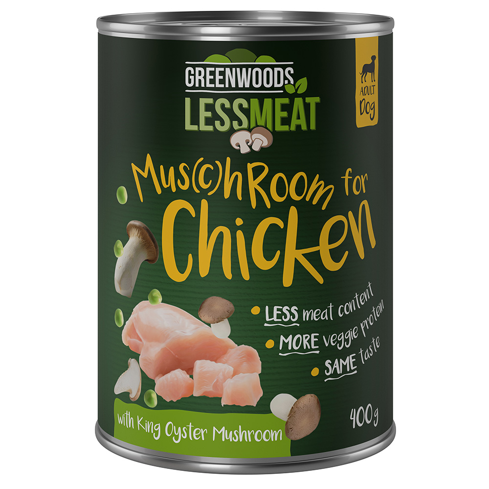 5+1 gratis! 6 x 400 g Greenwoods Less Meat mit Kräuterseitlingen - Huhn 5+1 gratis! 6 x 400 g Greenwoods Less Meat mit Kräuterseitlingen - Huhn von Greenwoods